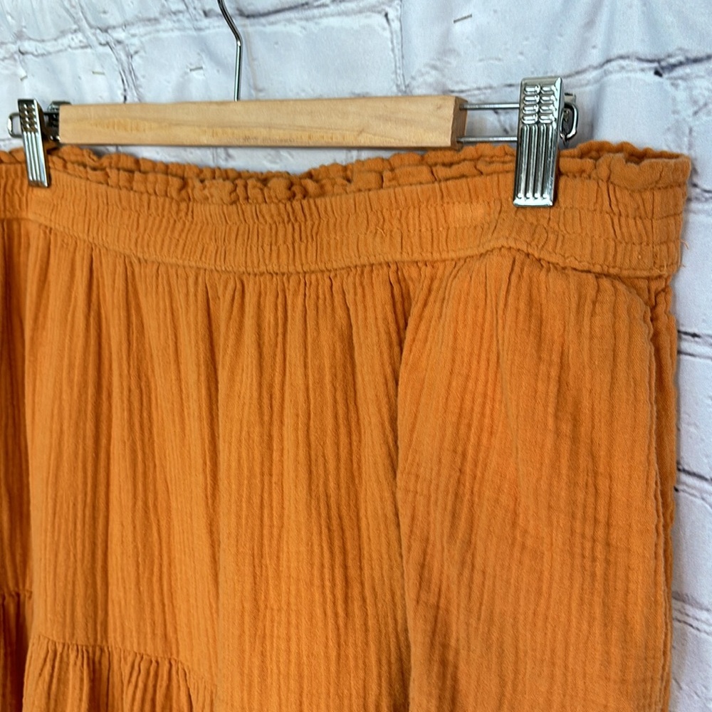 Universal Thread Orange Tiered Maxi Skirt - Picture 2 of 5